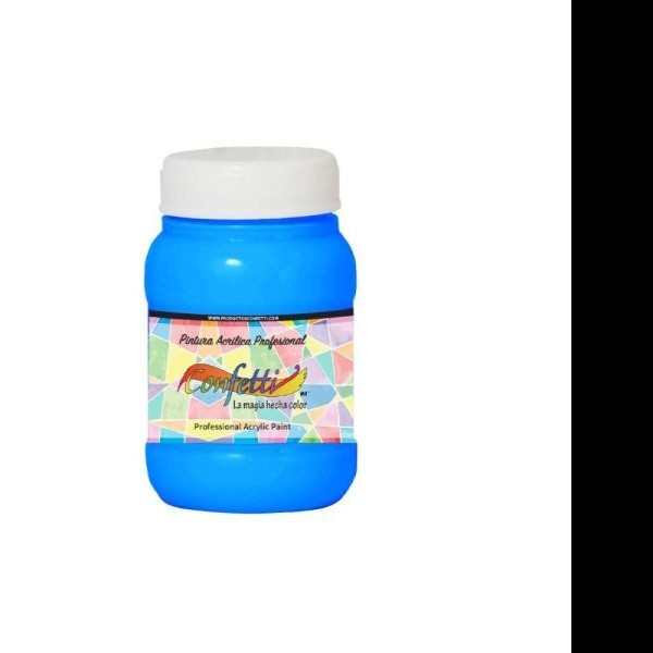 PINTURA ACRILICA CONFETTI 100ML. AZUL CIELO 128 PZA